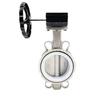 Manual PTFE Soft Seal Stainless Steel Double Flanged Centerline Butterfly Valve D371F46-10P
