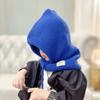 One-piece Baby Balaclava Hat Ears Neck Knitted Cap Fashion Scarf Mask Hats  Children