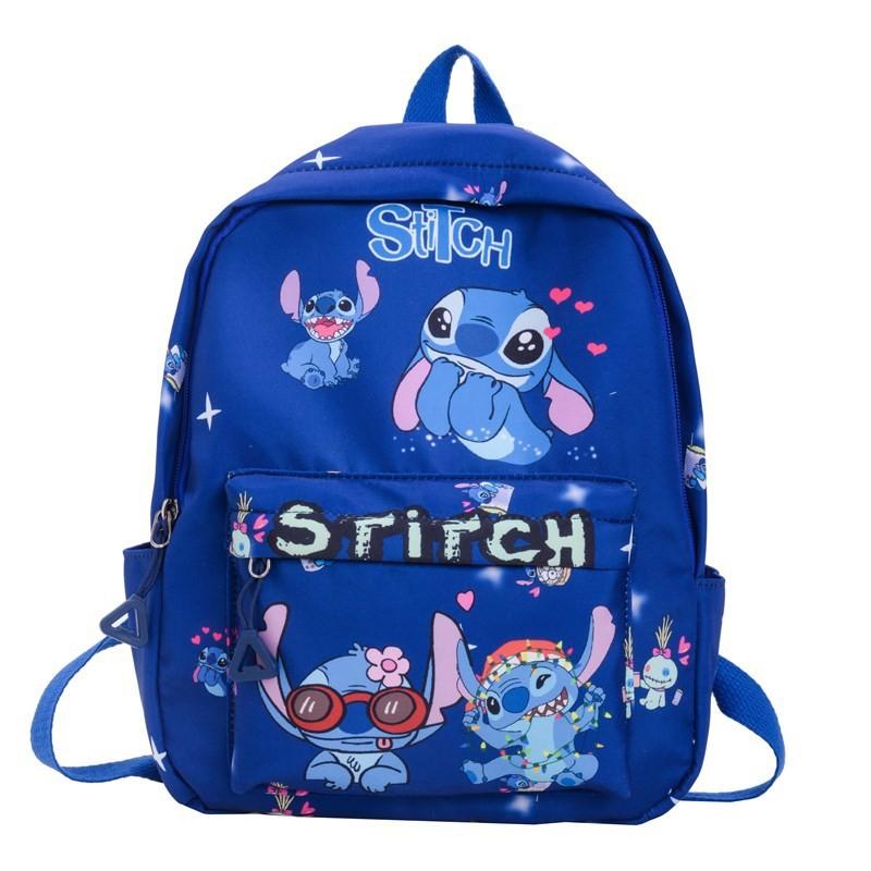 Disney Stitch Cartoon Backpack For Toddlers Large Capacity Kids School Bag With Breathable Design