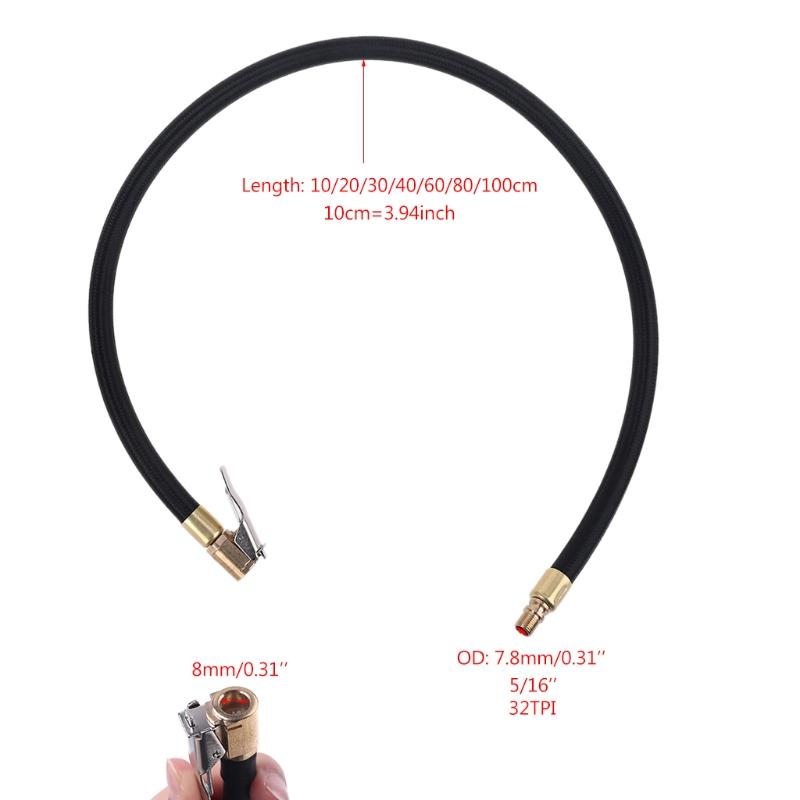 Useful Self-Locking Tire Air Chuck for w/ Rubber Hose Car Air Hose for 0.305"x32 Drop Ship