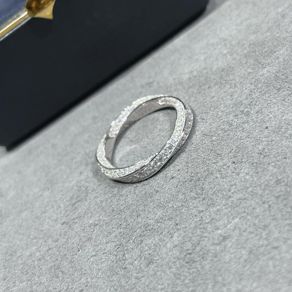 Neue Heiße Marke Vintage Damenringe Luxusschmuck Für Frauen Voll Diamant Designer Mode Reines 925er Silber Damen Partyringe