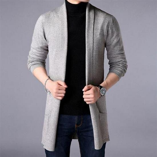 Men's Korean Style Lightweight Knit Cardigan - Spring/Autumn Trend 2021
