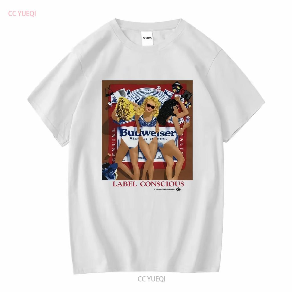 1989 Budweiser Vintage T Shirt Vintage Washed Comfortable Soft Stretched Casual Fashion Streetwear Top For Everyday Wear