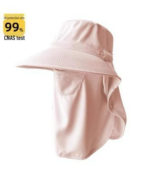 Women's All-in-One Sun Protection Hat with Breathable Face Mask & Neck Guard - UV Shield for Outdoor Summer Activities