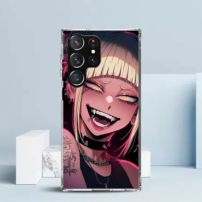 Himiko Toga My Hero Fashion Soft Cover for Samsung Galaxy S25 Edge S26 S24 S23 Ultra Phone Case S22 S21 Plus S20 FE Print Patter
