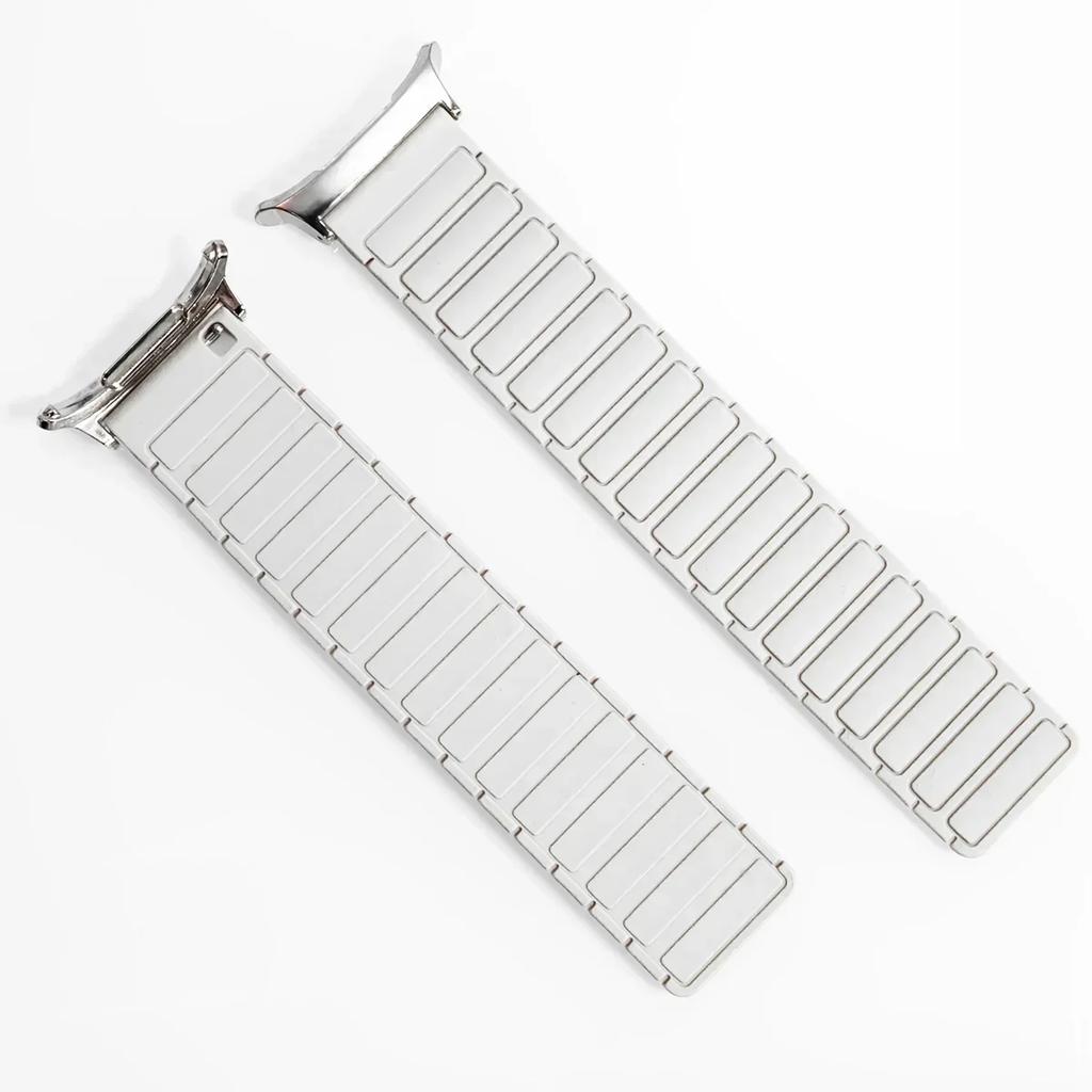 Magnetic Silicone Strap for Samsung Galaxy Watch 7 Ultra 47mm No Gaps Sport Band Bracelet for Galaxy Watch Ultra 47mm Wristband