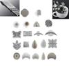 Metal Leather Working Saddle Making Tools Carving Leather Craft Stamps Leather Craft Stamping Solid Metal Printinting Tool