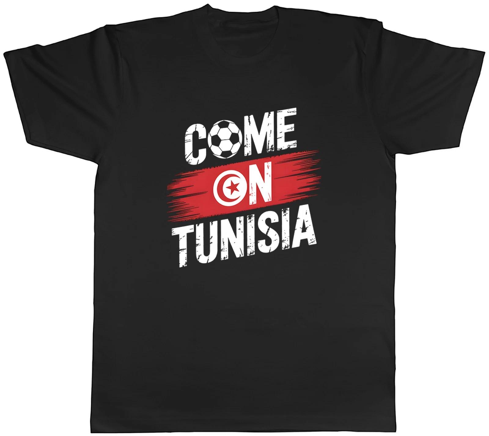 Come on Tunisia Supporter Football Fan Mens T-Shirt Tee Gift Top L