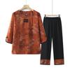 Xiaofu Elegant Summer Short-Sleeve Top & Pants Set