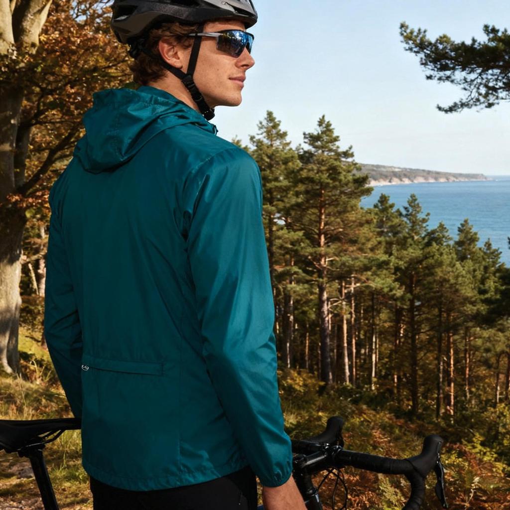 Wosawe Men Cycling Windbreaker Windproof Breathable Bike Jacket Outdoor Sports Wear