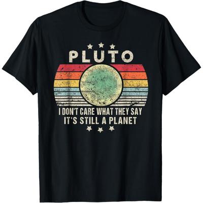 Pluto Is Still A Planet Retro Style Funny Science T-Shirt(1)