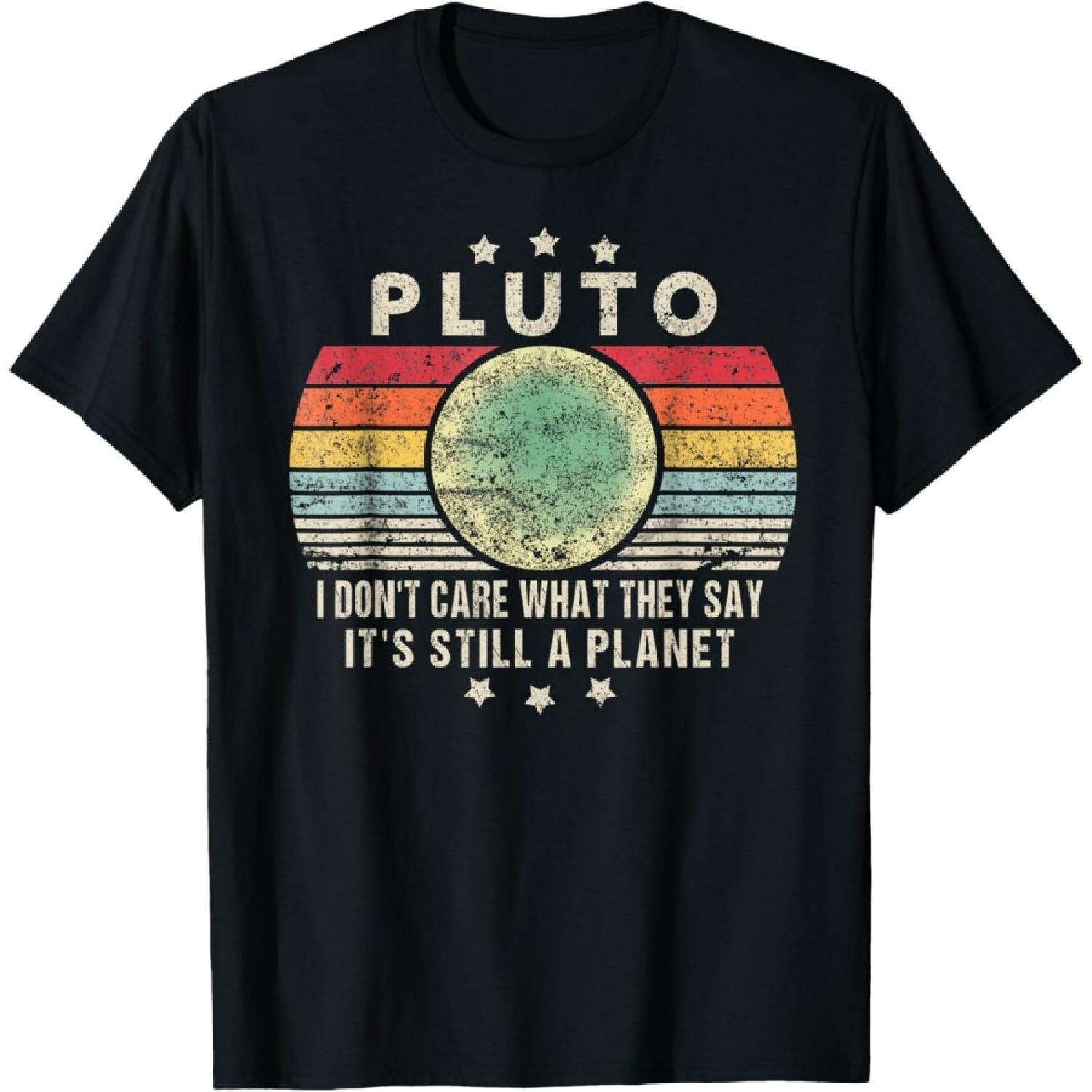 

Pluto Is Still A Planet Retro Style Funny Science T-Shirt(1) XXXXXL чорний