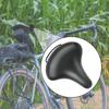 Saddle Bike Seat Shock Absorption Lightweight Thickened PU Leather Black