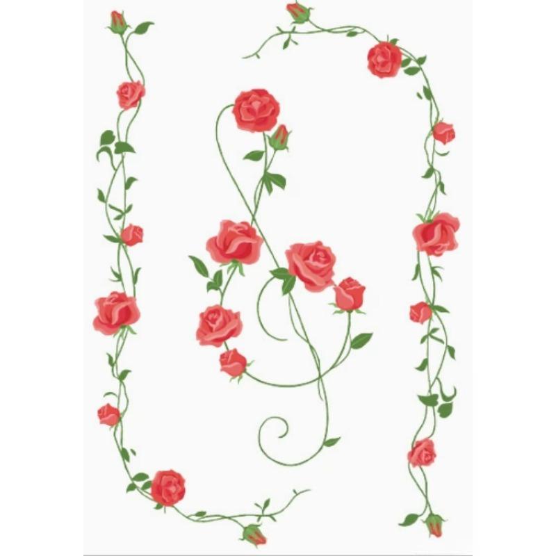 Frühling Sommer Blumen Temporäres Tattoo Aufkleber Wasserdicht Kirschblüten Rosen Tattoo Aufkleber Für Frauen Fake Tattoo Aufkleber