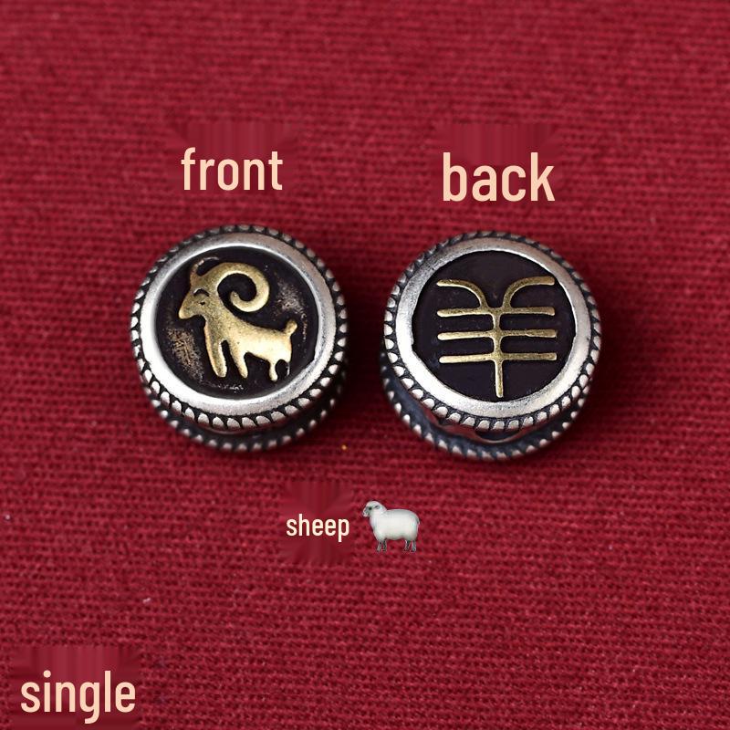 Durable Zodiac Buddha Mantra Bracelet - Double-Sided Pattern for Men & Women