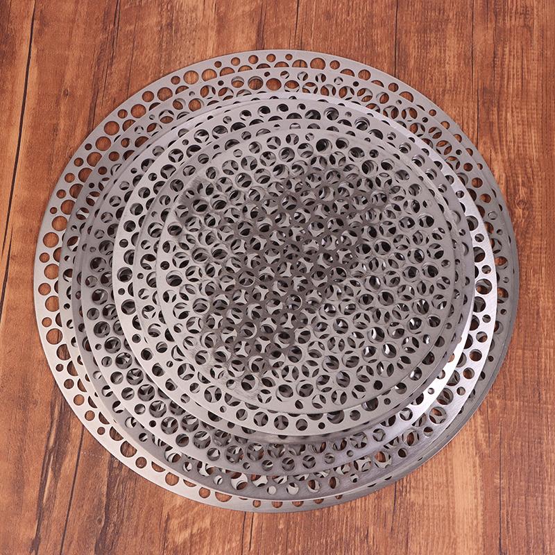 Plasă Grătar Inox 18-30Cm Ustensilă Grătar Plasă Grătar Rotundă Camping Picnic Mâncare Grătar Accesorii Bucătărie