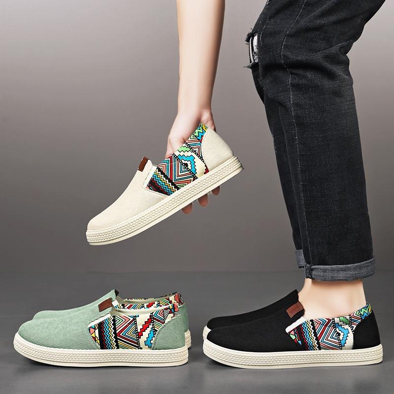 Shoes men's shoes new old Beijing cloth shoes fashionable versatile one-pedal breathable soft-soled dad shoes