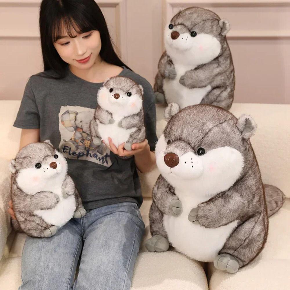 Soft Otter Plush Toys PP Cotton Animals Stuffed Toys Plush Otter Dolls  Birthday Gifts