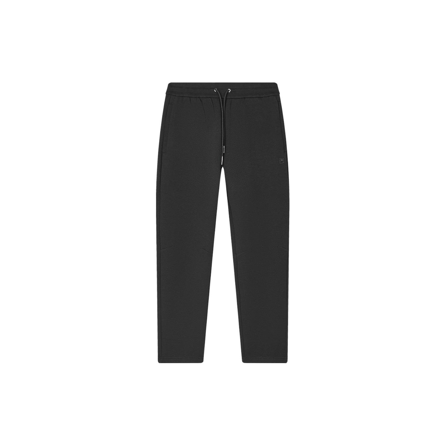 

FILA Solid Color Straight Leg Nine-Point Knit Sports Pants Men bottoms Black F11M345602F-BK M