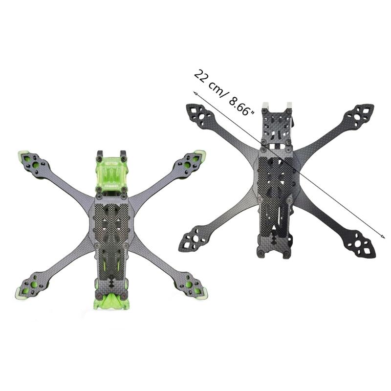 225mm FPV Racing Drone Frame 5inch Carbon Fiber Quadcopter Frame 5mm Arm for Vista Aerial and Analog Camera