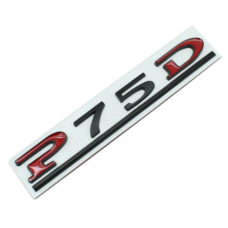Auto 3D Metall P75D P85D P90D P100D Logo Aufkleber Aufkleber Für Tesla Modell 3 XSY Stamm Buchstaben Emblem Abzeichen Aufkleber