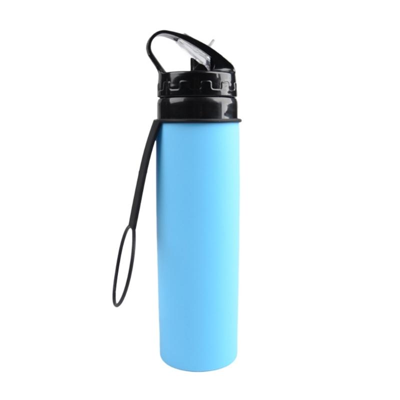 Auslaufsichere Silikon Faltbare Wasserflaschen Leichte Faltbare Wasserflaschen