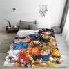 Dragon Ball Z Flannel Throw Blankets Japan Cartoon Blanket for Bedding Car Super Warm Bedspread