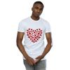 Disney Mens Mickey Mouse Heart Silhouette T-Shirt