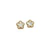 Shell Five-Leaf Flower Minimalist Stud Earrings Cold Men'S And Women'S Earrings Personality Temperament Banquet Earrings