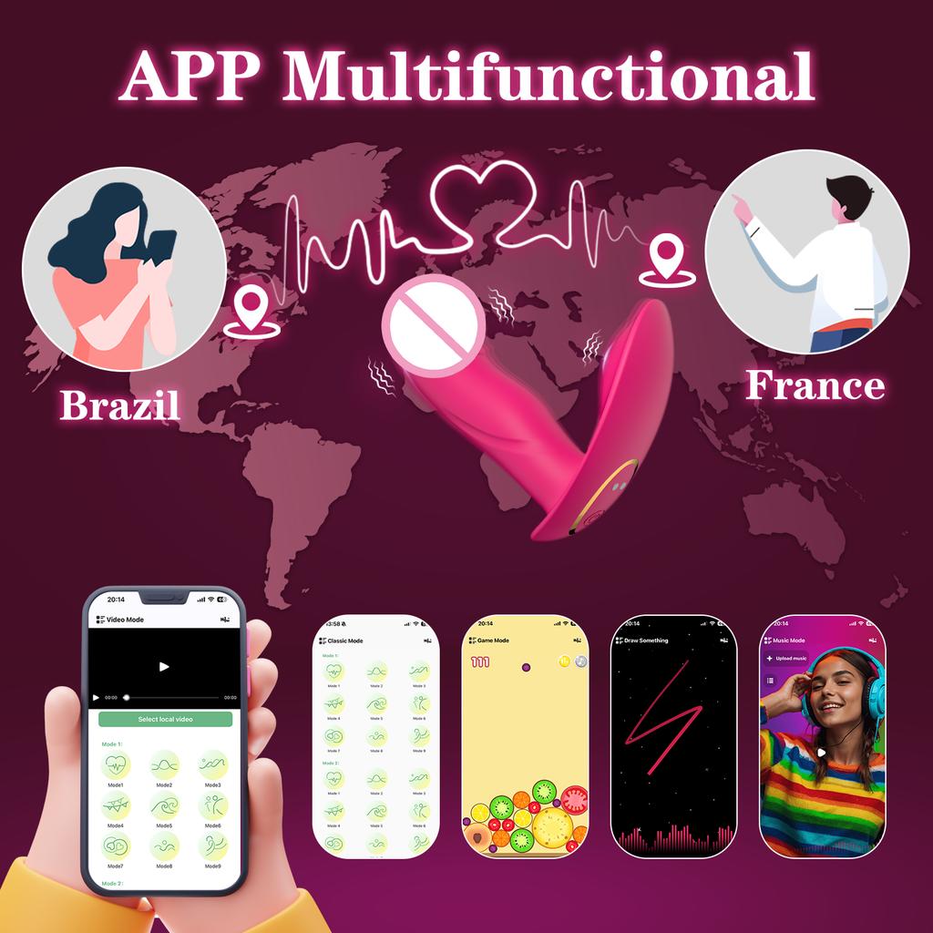 APP Control Wearable Dildo Vibrator for Women Clitoris Stimulator G-Spot Massager Female Anal Butt Plug Vibrating Adult Sex Toys