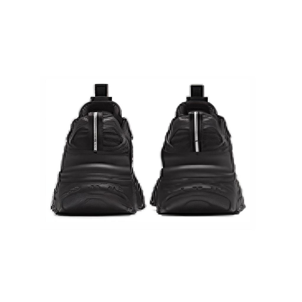 Anta Meteorite Cushioning Slip Resistant Abrasion Resistant Low top Chunky Sneakers Men's Black 112348852-2