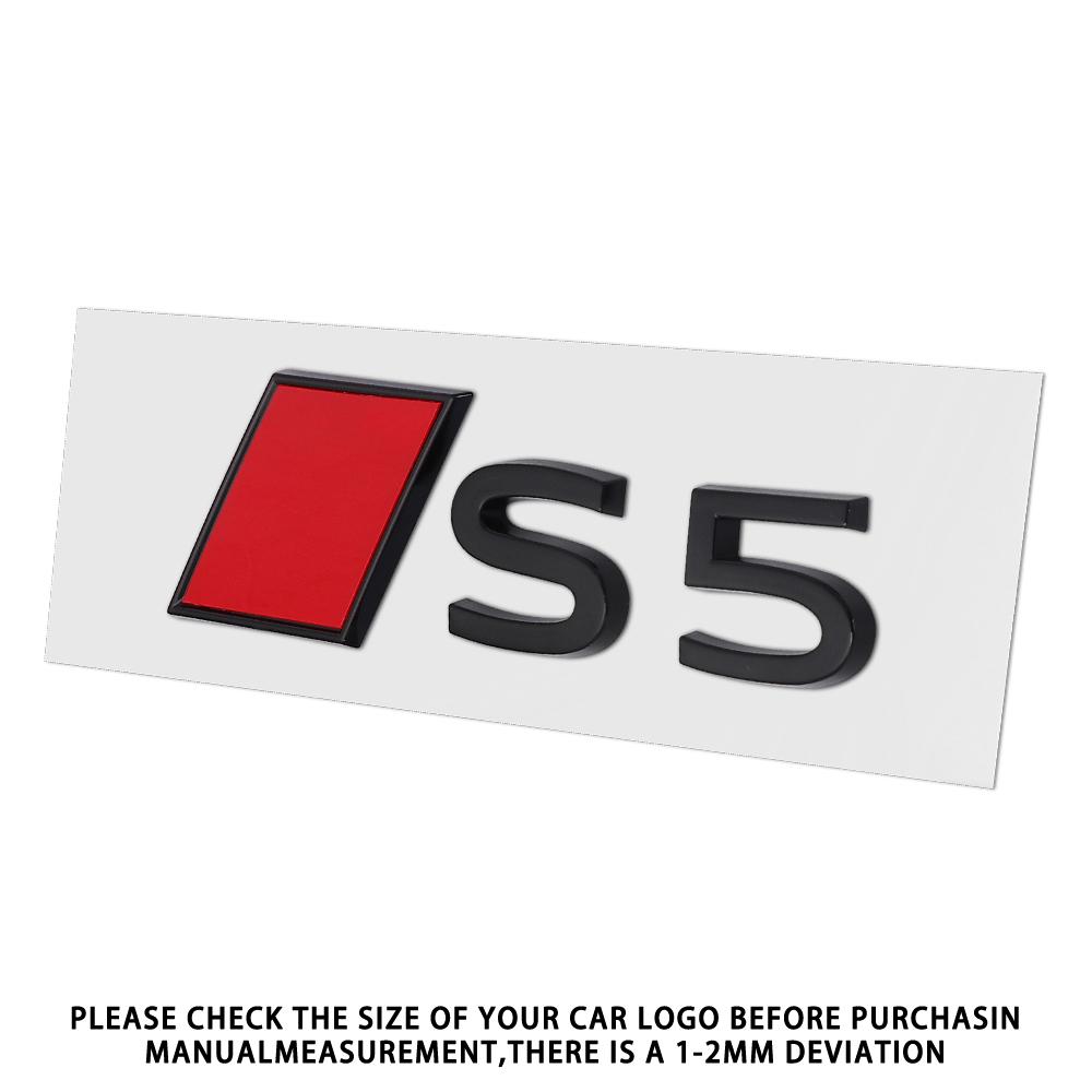 New For T Sline S3 S4 S5 S6 S7 S8 Aalloy Car Rear Trunk Badge Stickers Auto Tail Logo Modification Accessories Emblem Decor Decal