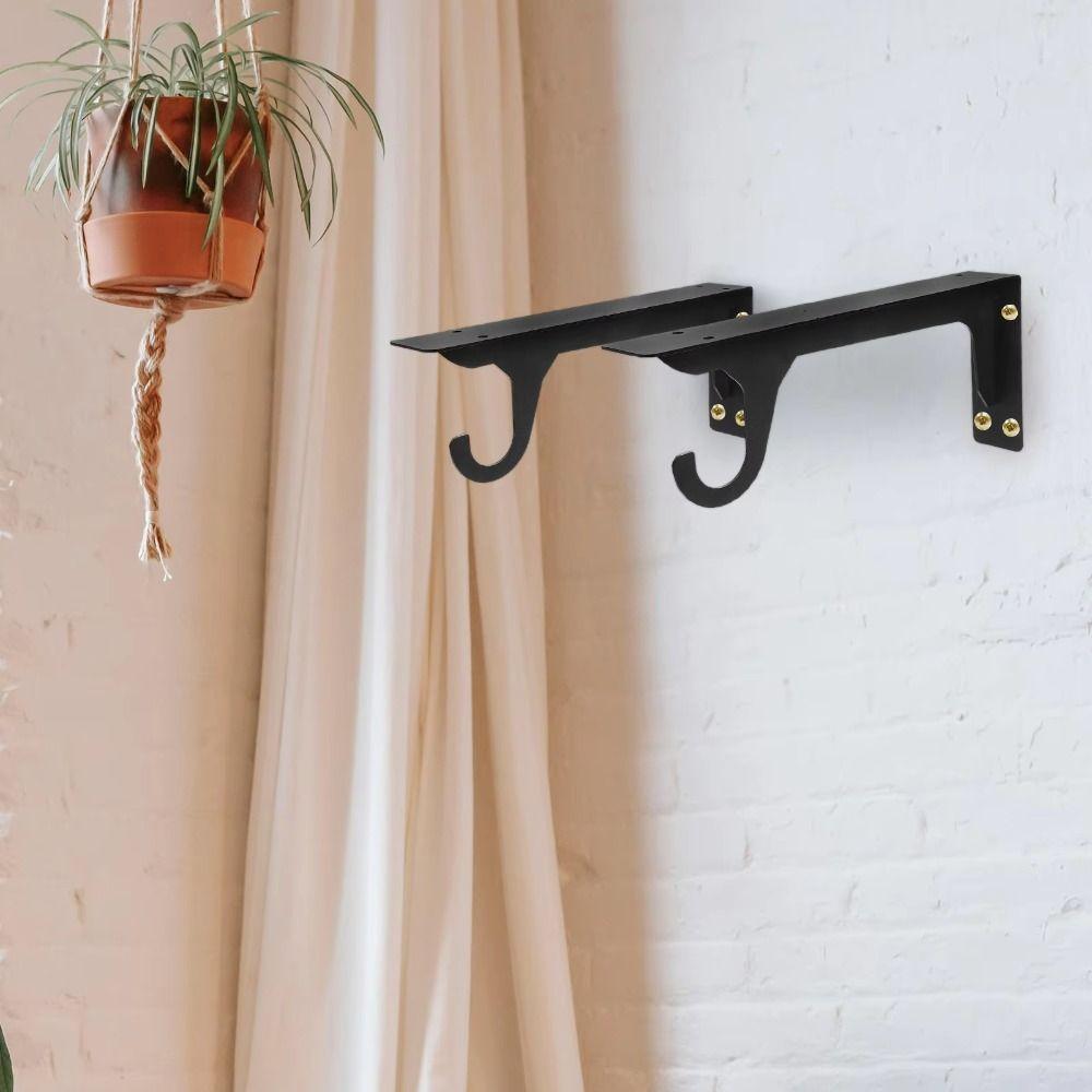 Sturdy Triangle Wall Mount Hanger Hook Holder Triangle Hook Bracket Metal Bracket  Patio