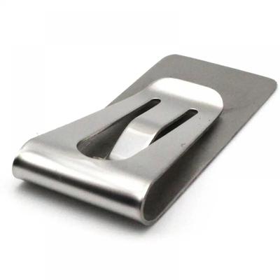 Mini Silver Money Clip High Quality Banknote Bill Clamp Stainless Steel Folder