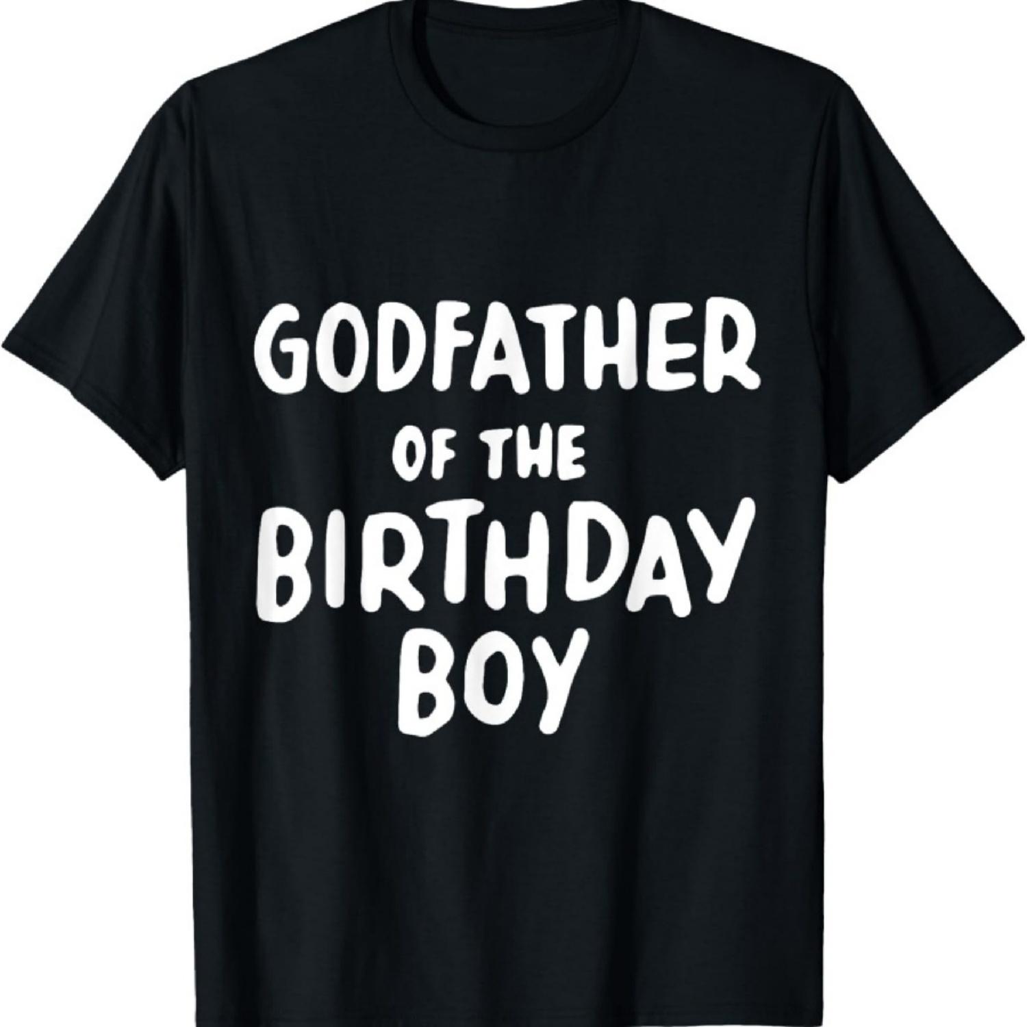 

Крестный отец именинника Подарок крестному отцу Семейная футболка в тон XXXXXL чёрный