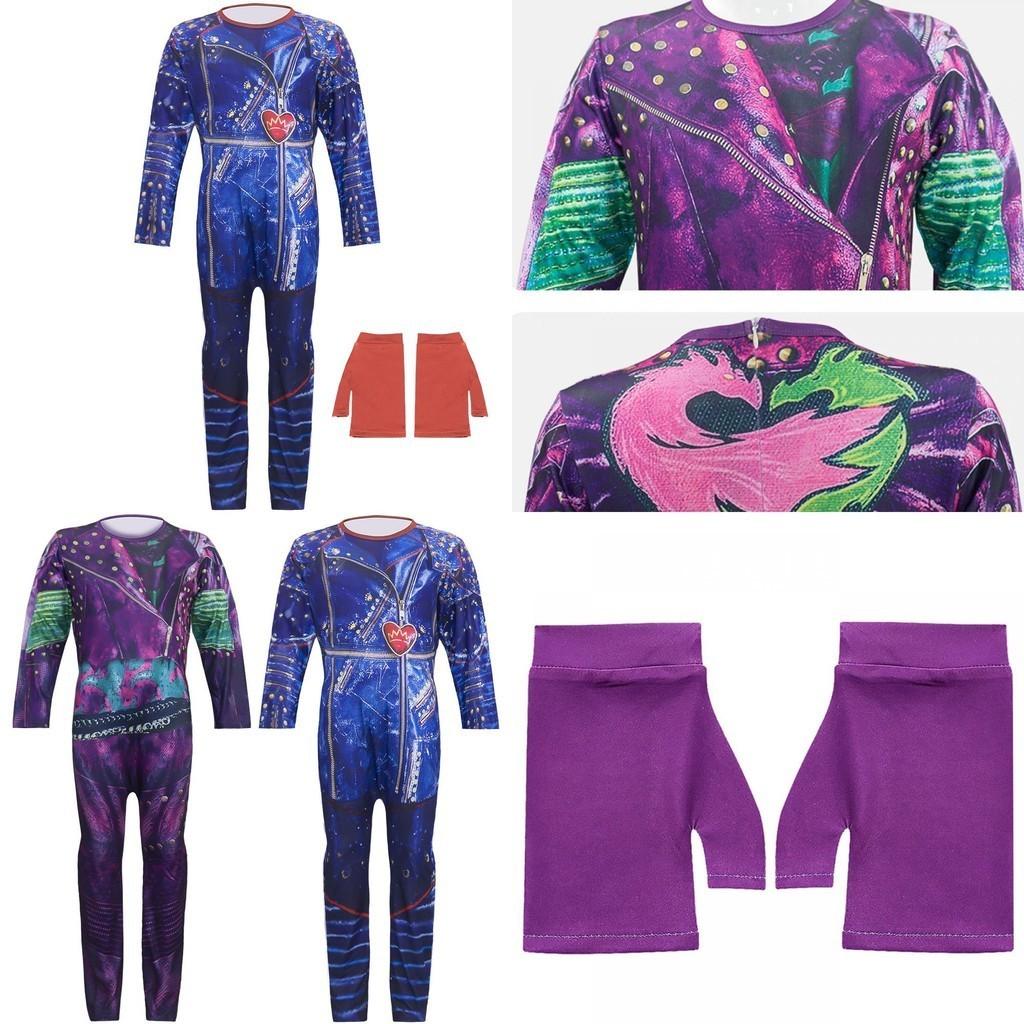 Descendants 3 Mal und Audrey Cosplay Kostüm für Kinder Perfekt für Halloween-Partys