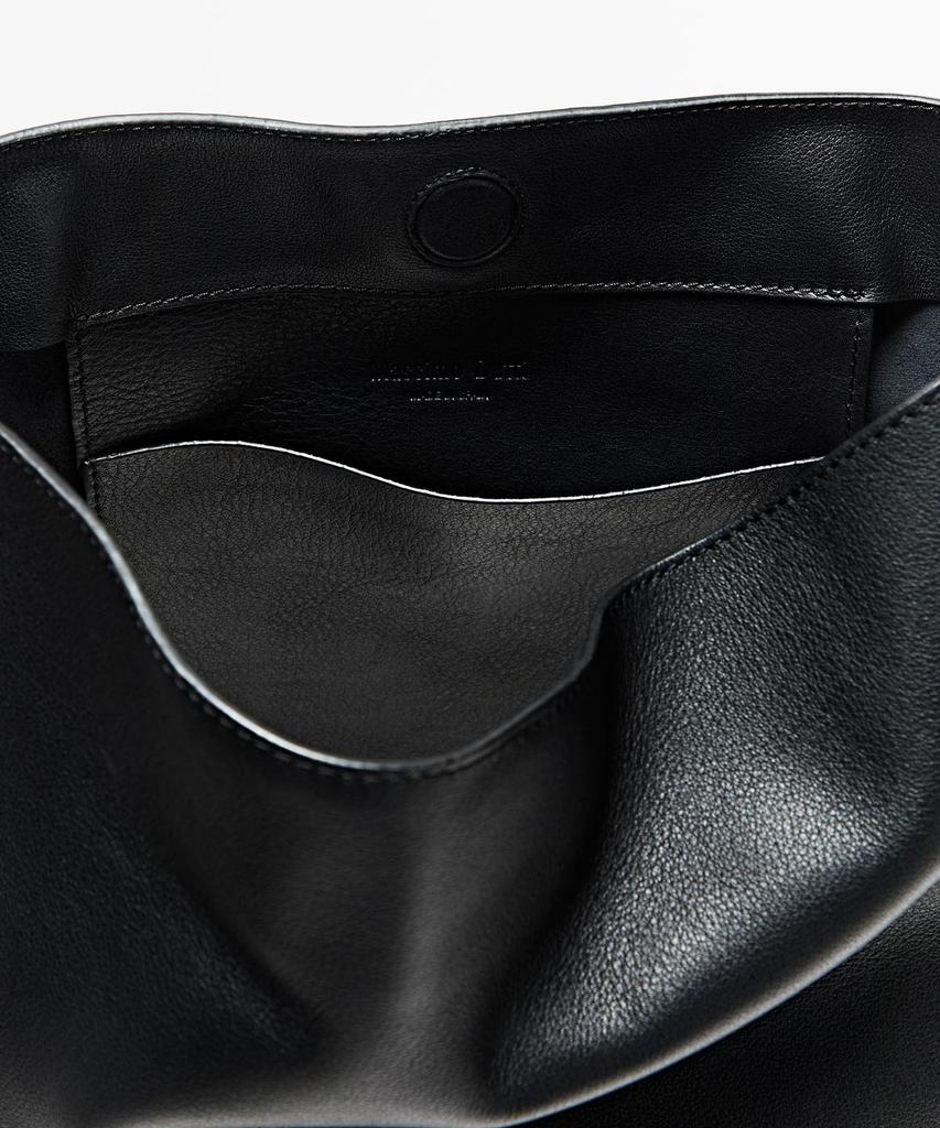 Massimo Dutti Napa Leather Bucket Bag