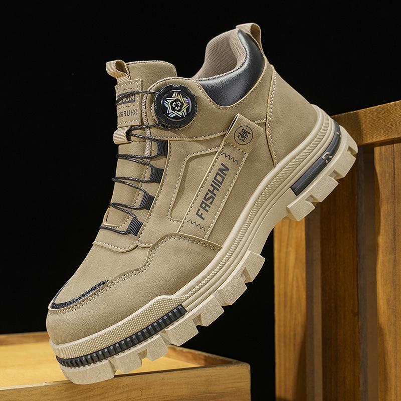 New Men's Mid-Cut Hiking Boots | Versatile Comfort & Fashion Thick-Sole | Outdoor Trekking & Daily Casual Sports Shoe