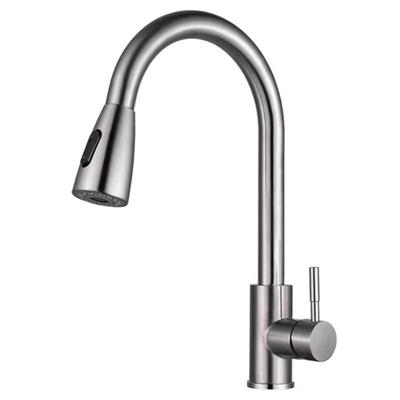 304 Stainless Steel Pull-Out Kitchen Faucet
