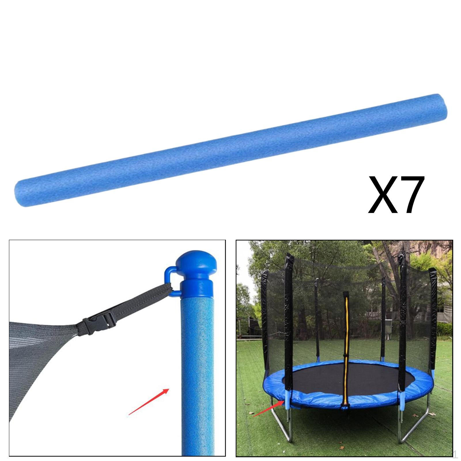 

6x Сменные поролоновые рукава для батутных стоек, 7 синих, 35,43 дюйма