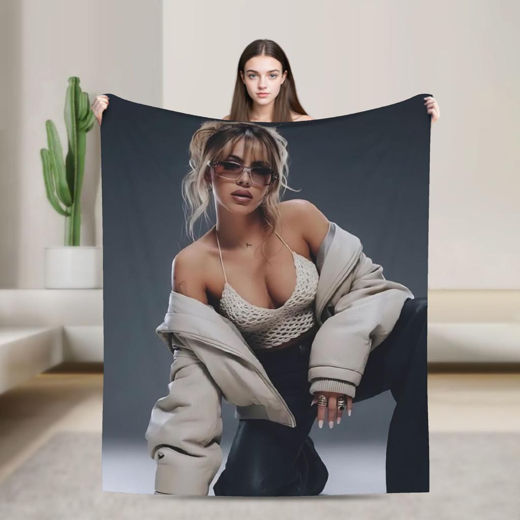 Soft Blanket Travel Office Singer TINI STOESSEL Futtura Album 2025 Throw Blanket  Flannel Bedspread For Bedroom Sofa Bed Cover