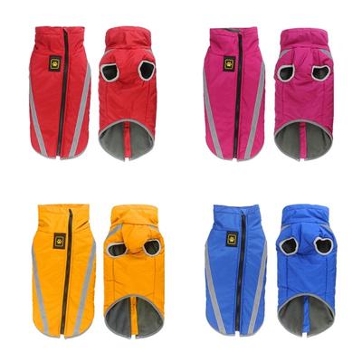 Small Dog Winter Clothes Windproof Warm Coat Fashion Unisex Pet Clothes Puppies Large Dog Raincoats Reflective Waistcoat