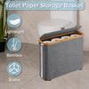 Toilet Paper Storage Basket Large Capacity Waterproof Multi-purpose Easy To Install Toilet Paper Storage Organizer with Lid