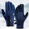 Unisex Winter Windproof Waterproof Touch Screen Zip Warm Cycling Skiing Gloves