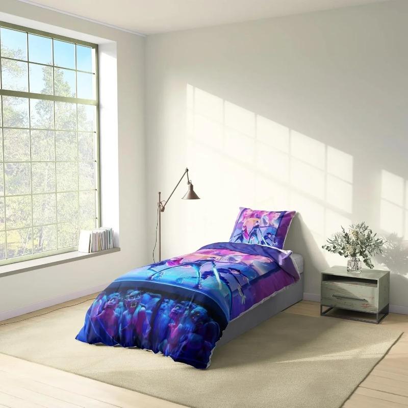 Anime D-Demon H-Hunters Zoey Mira Duvet Cover Quilt Bedding Set for Kids Teens Adults Single Double King Size with Pillow Case