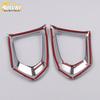 Fits 17 Patrol Models: Front Fog Light Chrome Cover Trim for Car Accessories