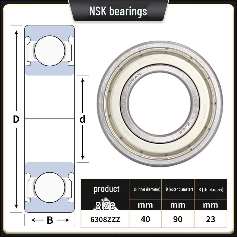 

NSK 6308ZZ Deep Groove Ball Bearing