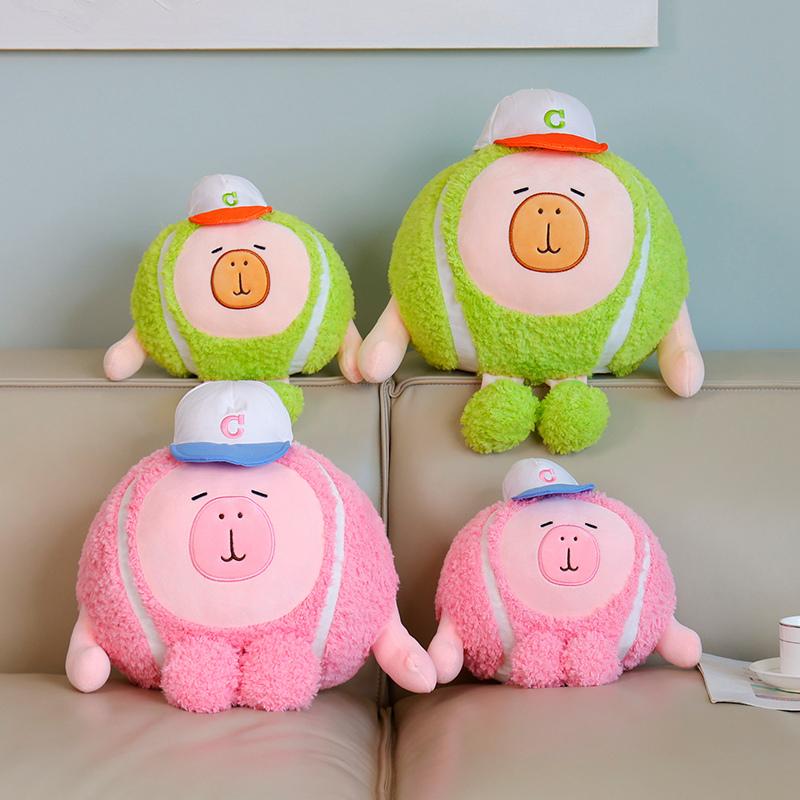 Funny Wear Hat Baseball Plushies Plush Dolls Toys Cute Holiday Series Stuffed Animals Plush Toy Pillow Bedroom Decoration Gift