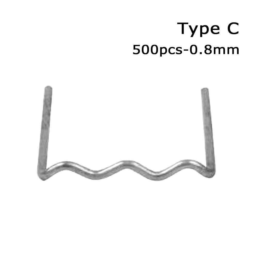 

Расходные материалы Сварочный аппарат Ремонт бампера автомобиля Горячий степлер Скобы Сварочная проволока Машина для ремонта пластика 0.8mm-500pcs Type C