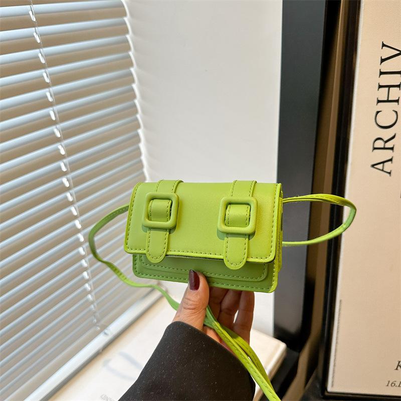 New exquisite mini women's small square bag summer popular versatile small solid color shoulder messenger bag women's bag